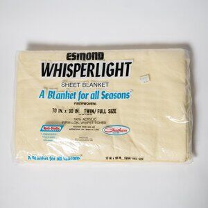 Vintage Chatham Esmond Whisperlight Sheet Blanket Acrylic Twin/Full